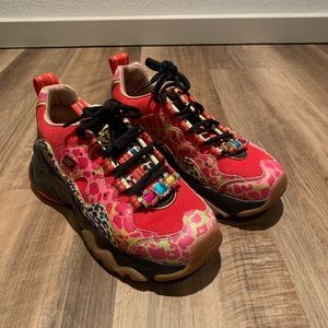 Never worn outside Skechers D’Lites. Retails for about $100 new.